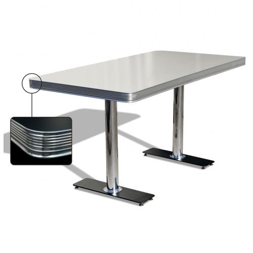Bel Air Diner Tafel TO-25W Antique White