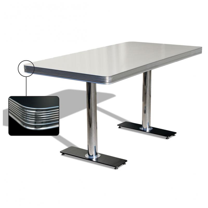 Bel Air Diner Tafel TO-25W Antique White